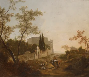 Landscape with a Rider near a Villa